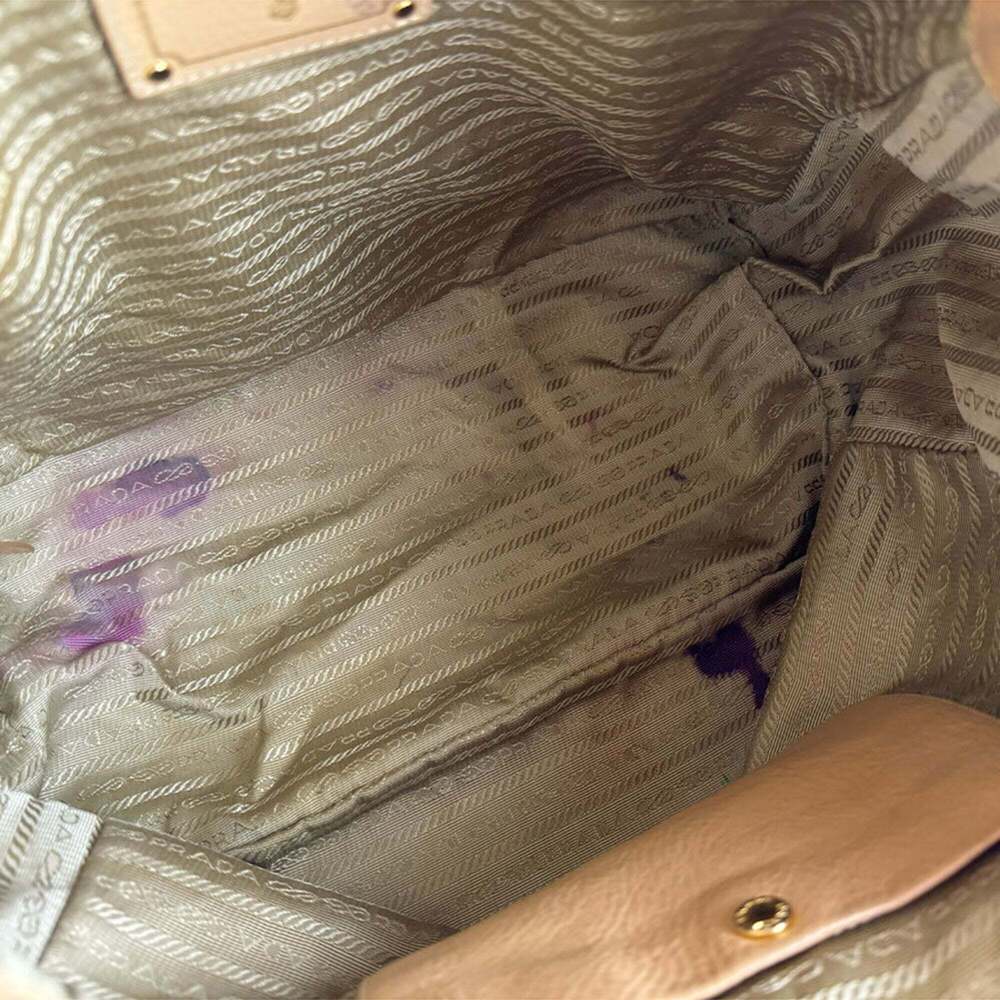 PRADA Cream Leather Shoulder Bag - Picture 5 of 13